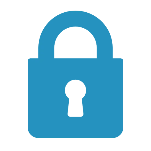 Bildsymbol zeigt ein Vorhängeschloss, das für Sicherheit und Schutz steht